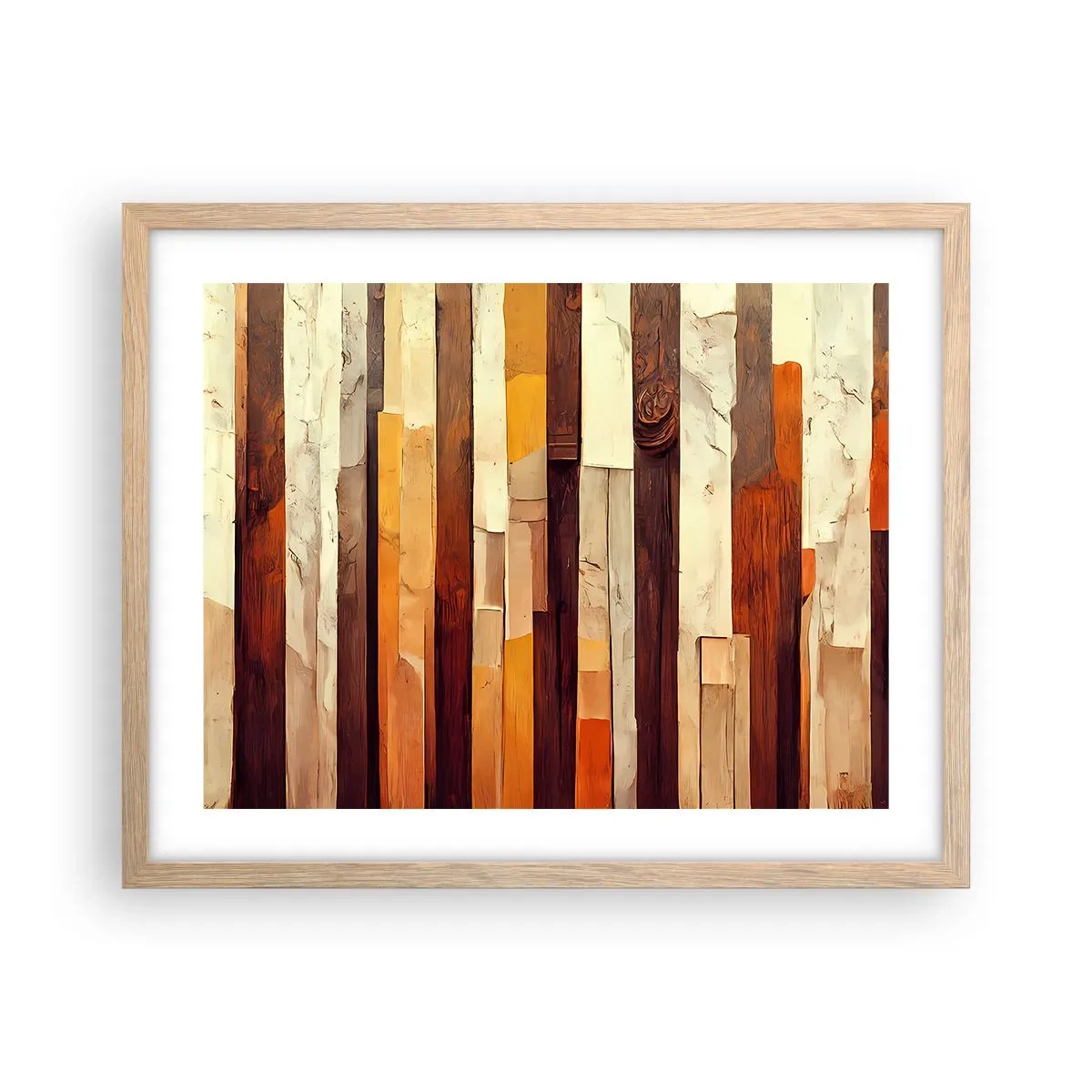 Affisch i ram av ljusek - Hymn av skogens träd - 50x40 cm