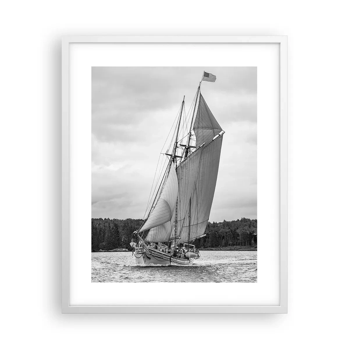 Affisch i vit ram - Vindens bröder - 40x50 cm