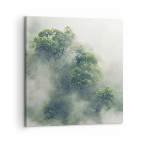 Canvastavla - Bild på duk - Insvept i dimma - 50x50 cm