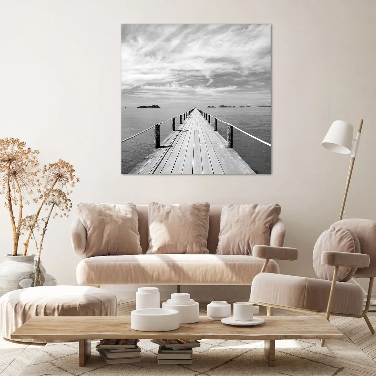 Canvastavla - Bild på duk - Kanske en resa... - 60x60 cm