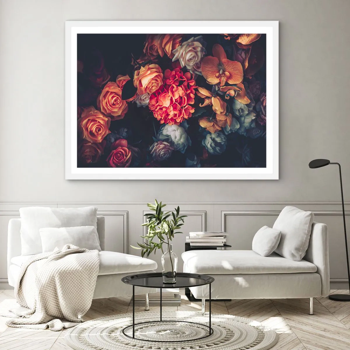 Affisch i vit ram - Som hos de holländska mästarna - 91x61 cm