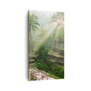 Canvastavla - Bild på duk - Växa upp i solsken - 45x80 cm