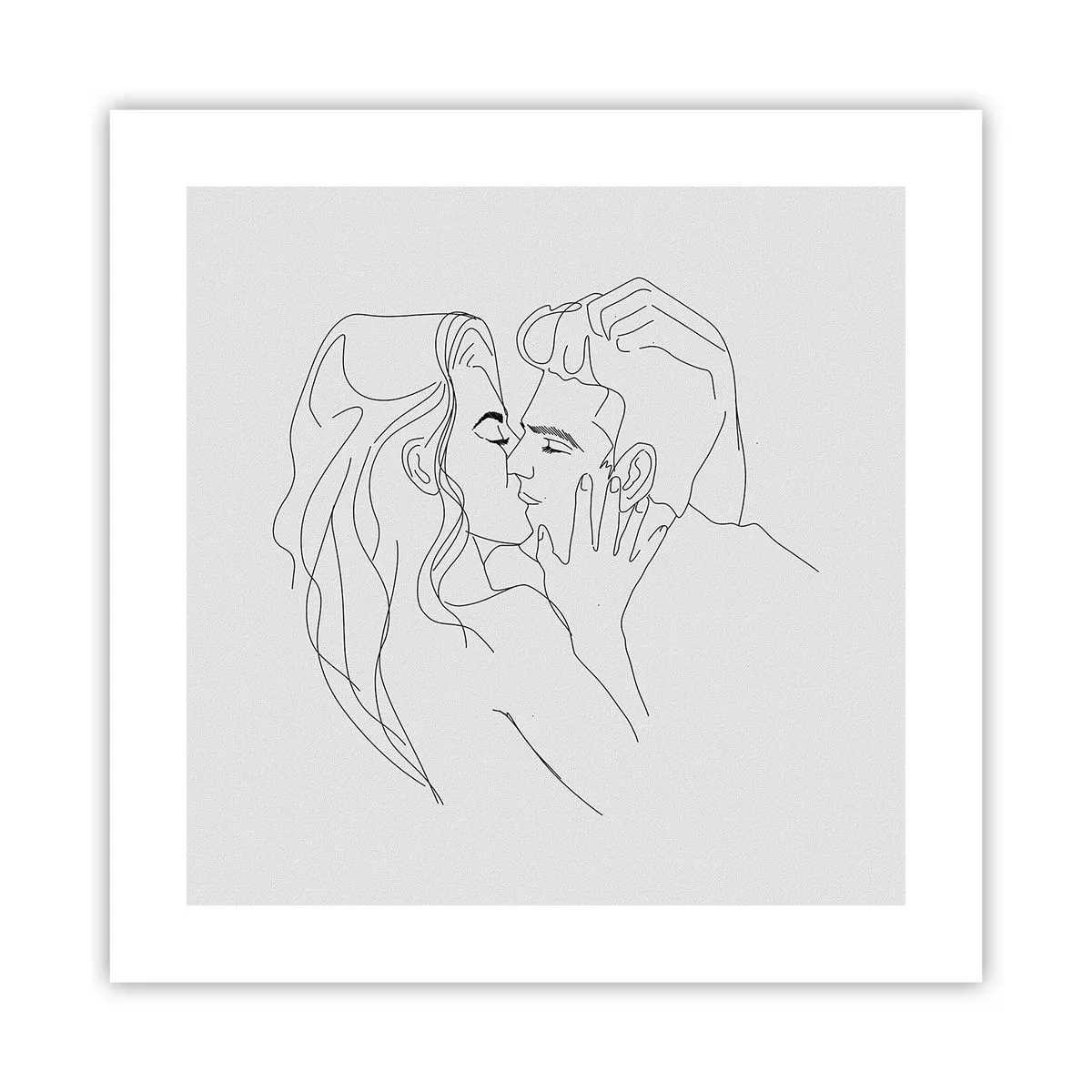 Affisch - Med samma streck - 40x40 cm