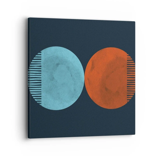 Canvastavla - Bild på duk - Endast geometri? - 40x40 cm