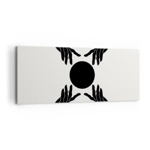 Canvastavla - Bild på duk - Ett hemligt tecken - 120x50 cm