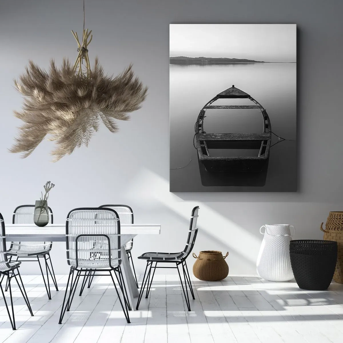 Canvastavla - Bild på duk - Längtan och melankoli - 55x100 cm