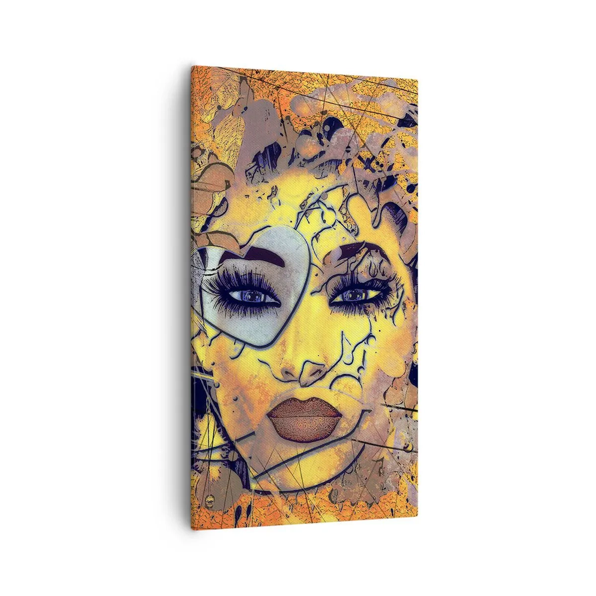Canvastavla - Bild på duk - Solig skönhet - 55x100 cm