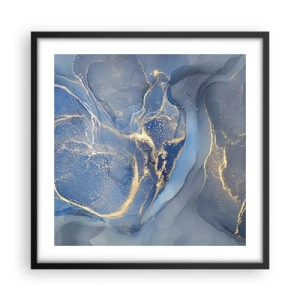 Affisch i svart ram - Gulddamm - 50x50 cm