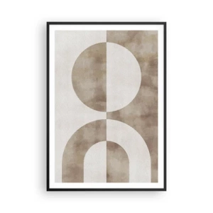 Affisch i svart ram - Likheter och skillnader - 70x100 cm