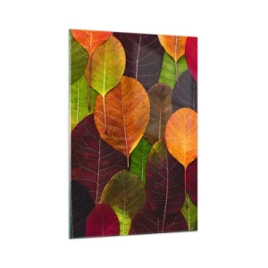 Glastavla - Bild på glas - Höstmosaik - 70x100 cm