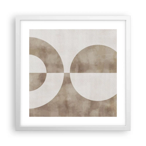Affisch i vit ram - Likheter och skillnader - 40x40 cm