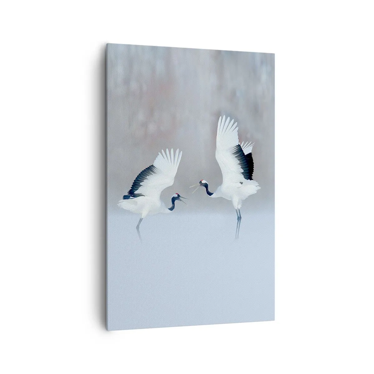 Canvastavla - Bild på duk - Dansen i dimman - 80x120 cm