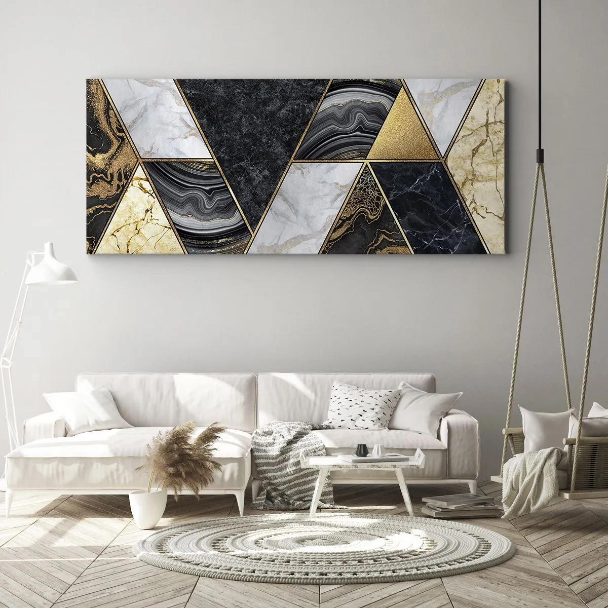 Canvastavla - Bild på duk - Sten vid sten - 100x40 cm