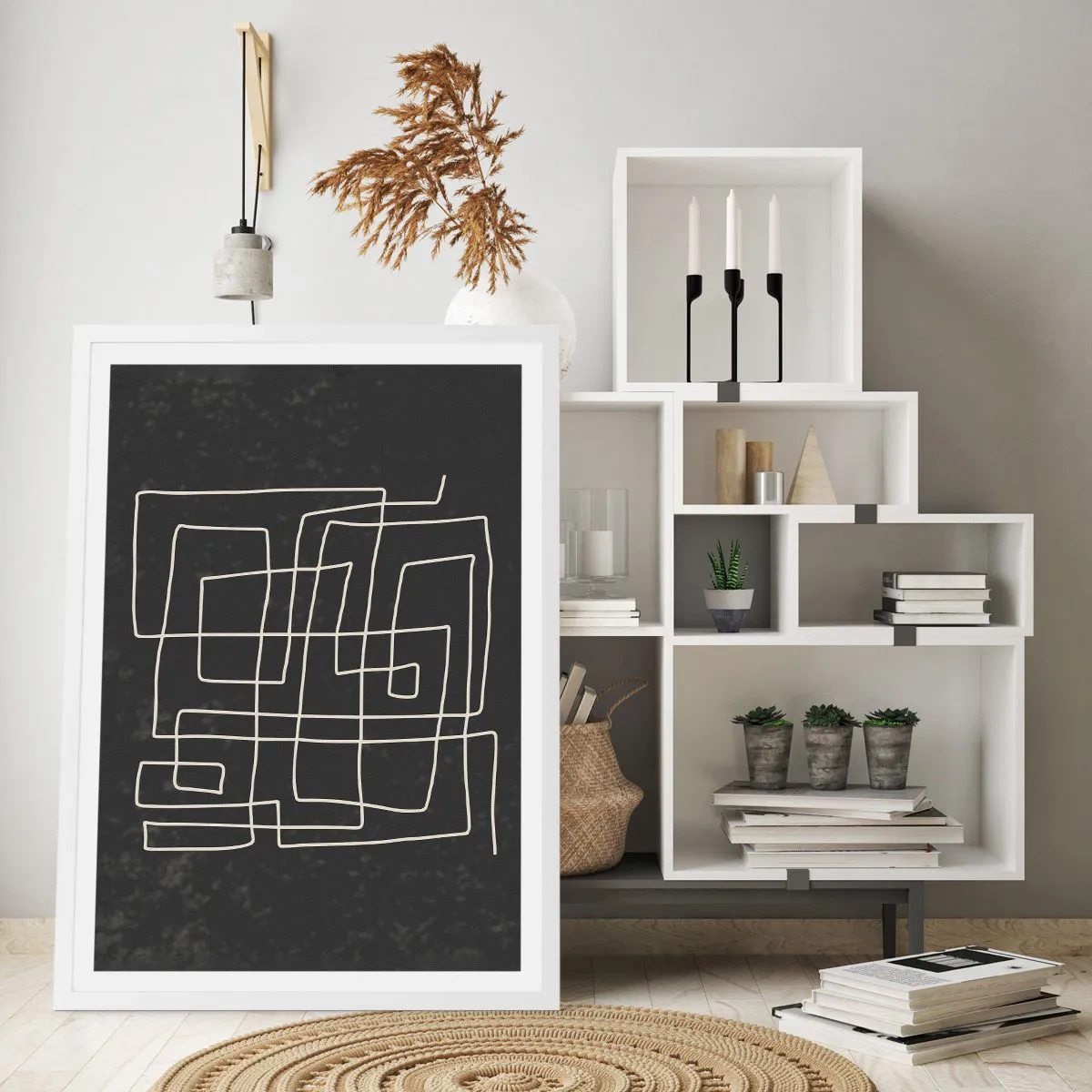 Affisch i vit ram - Inte så enkelt - 70x100 cm