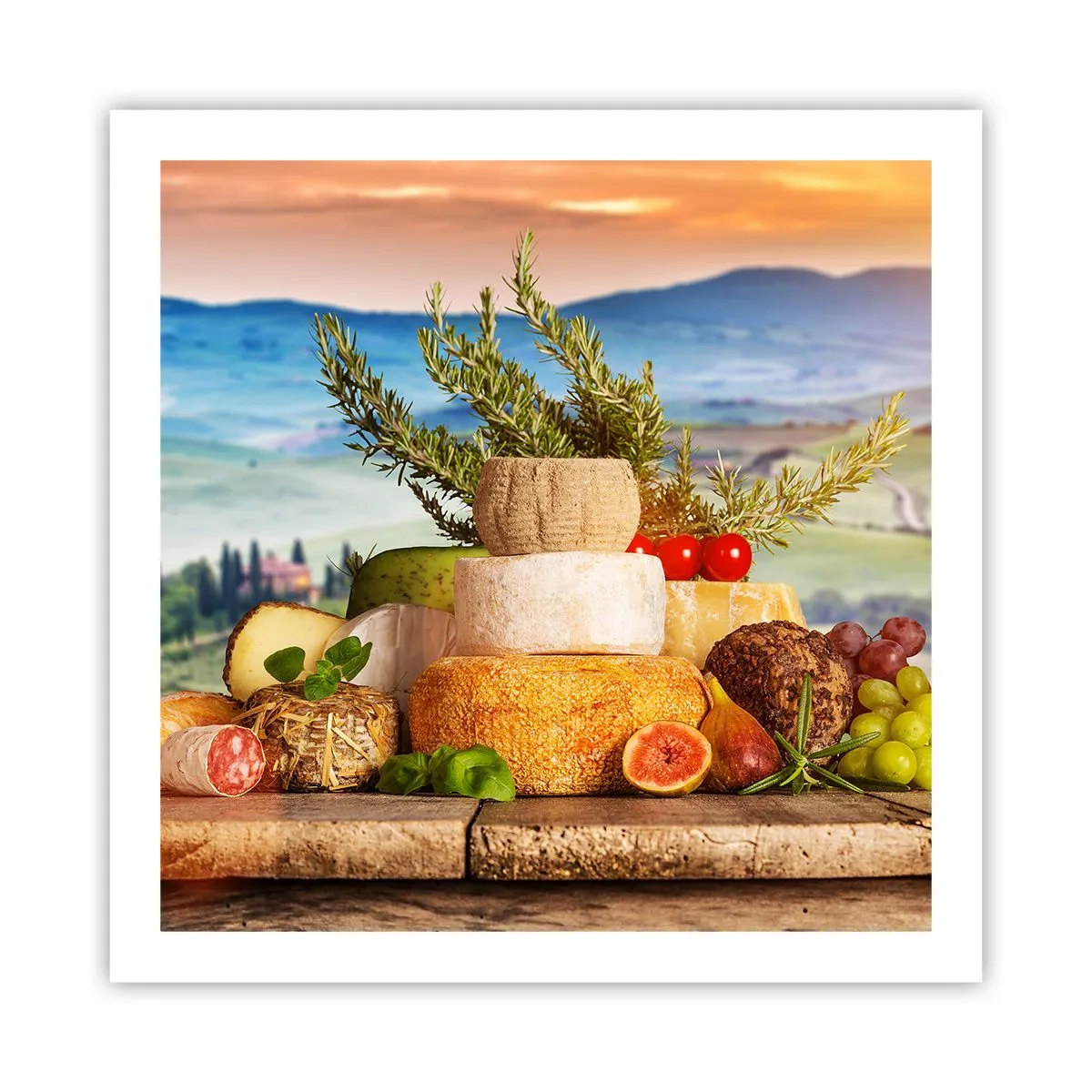 Affisch - Italiensk livsglädje - 60x60 cm