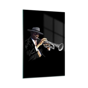 Glastavla - Bild på glas - Gamla skolans charm - 70x100 cm