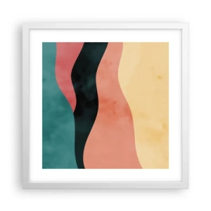 Affisch i vit ram - Enig oenighet - 40x40 cm