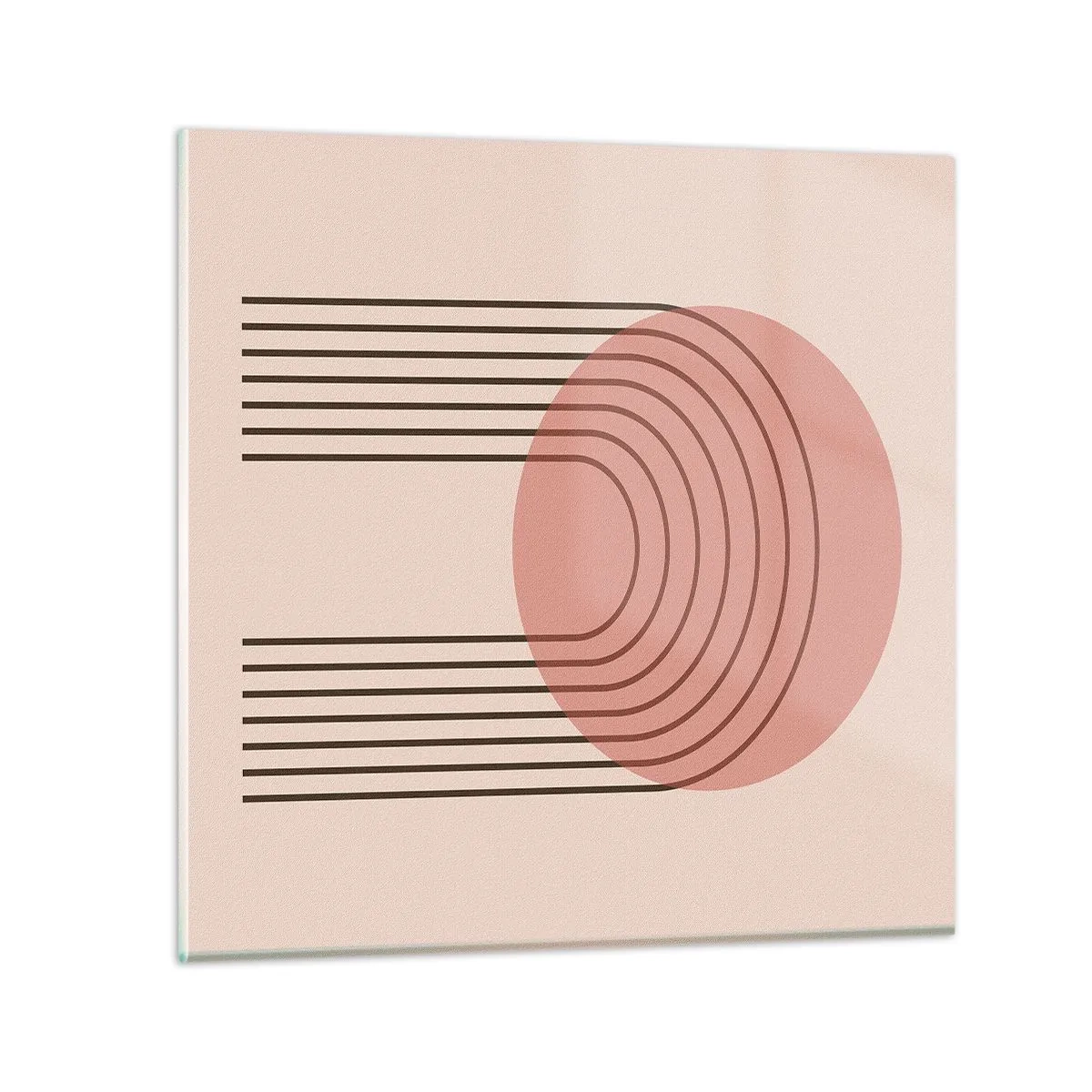 Glastavla - Bild på glas - Ostoppad attraktionskraft - 30x30 cm