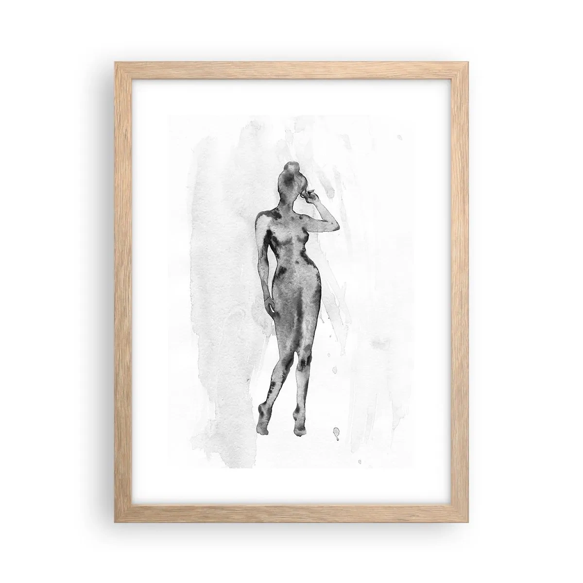 Affisch i ram av ljusek - En studie om kvinnlighetens perfektion - 30x40 cm