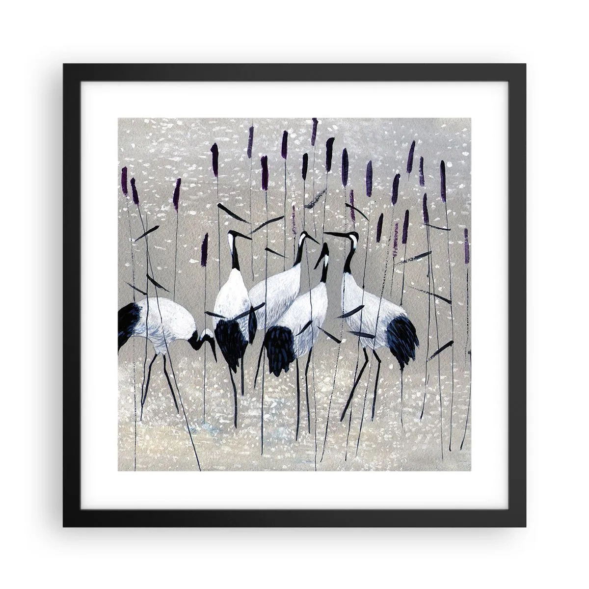 Affisch i svart ram - Bland sina - 40x40 cm