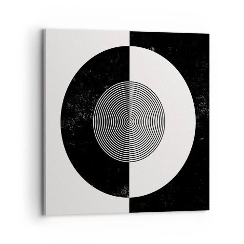 Canvastavla - Bild på duk - Harmoni i svart och vitt - 70x70 cm