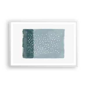 Affisch i vit ram - Uppstådda ur det blåa - 91x61 cm