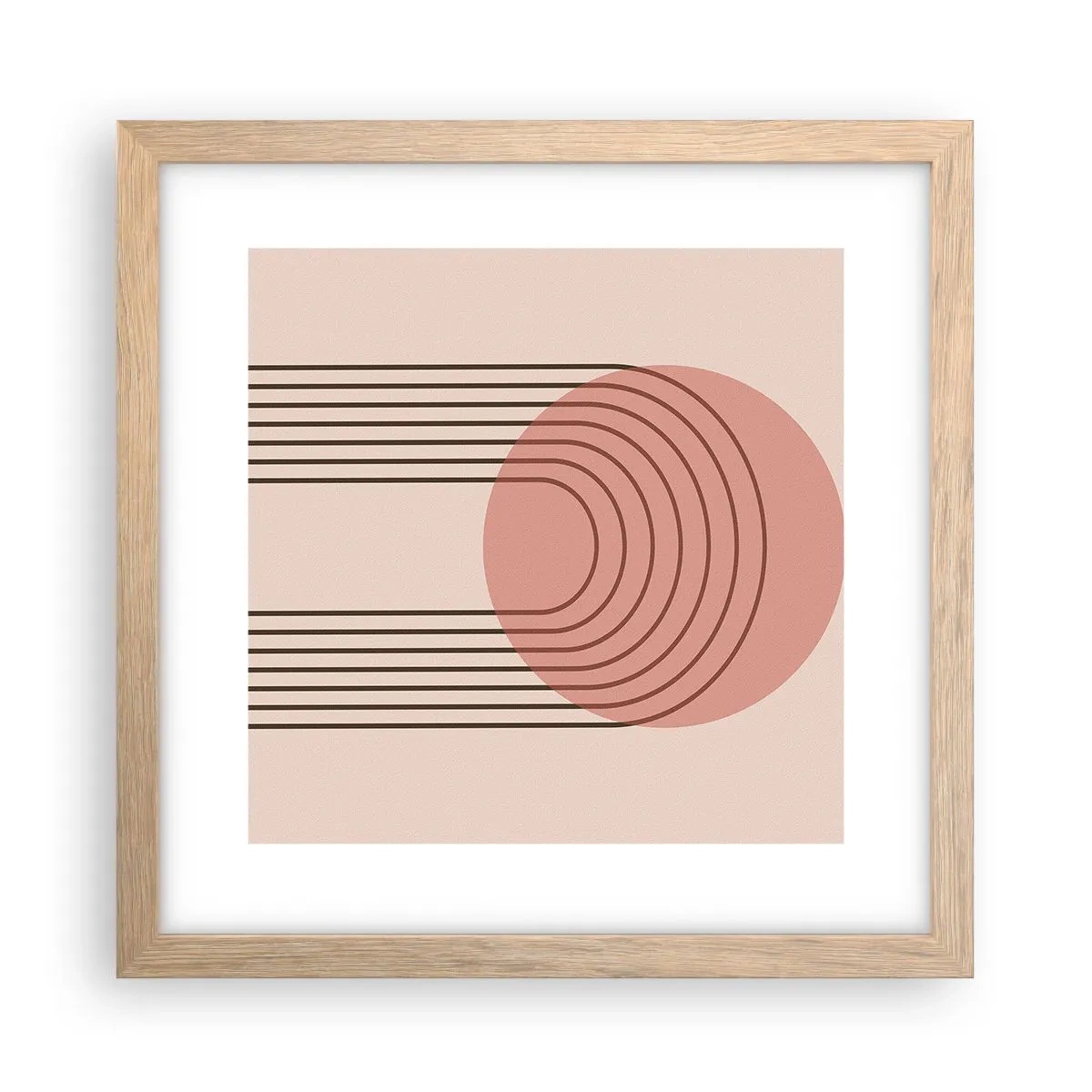 Affisch i ram av ljusek - Ostoppad attraktionskraft - 30x30 cm