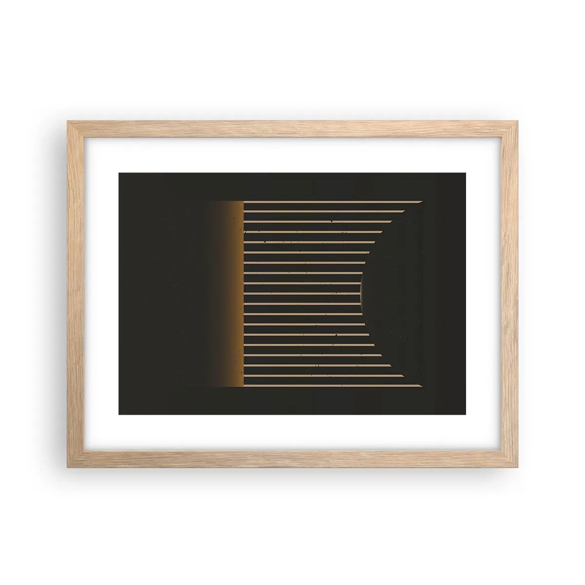 Affisch i ram av ljusek - Utforska mörkret - 40x30 cm