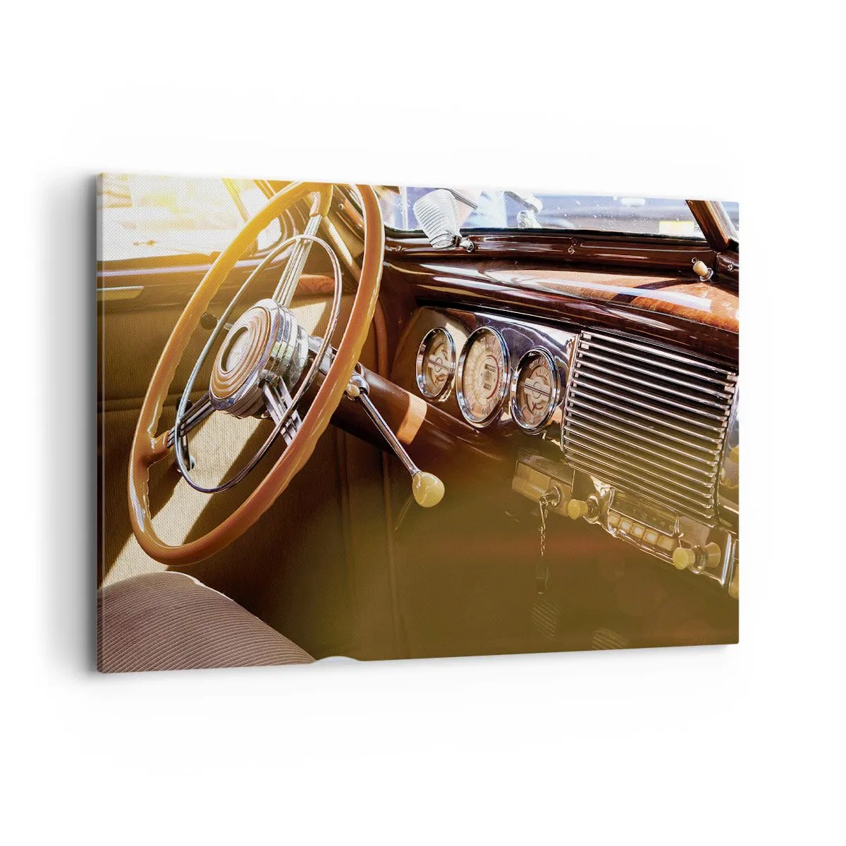 Canvastavla - Bild på duk - Smak av lyx från det förflutna - 100x70 cm