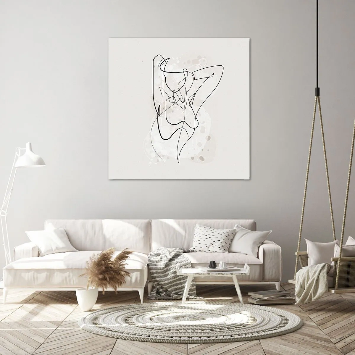 Canvastavla - Bild på duk - Konsten att förföra - 60x60 cm