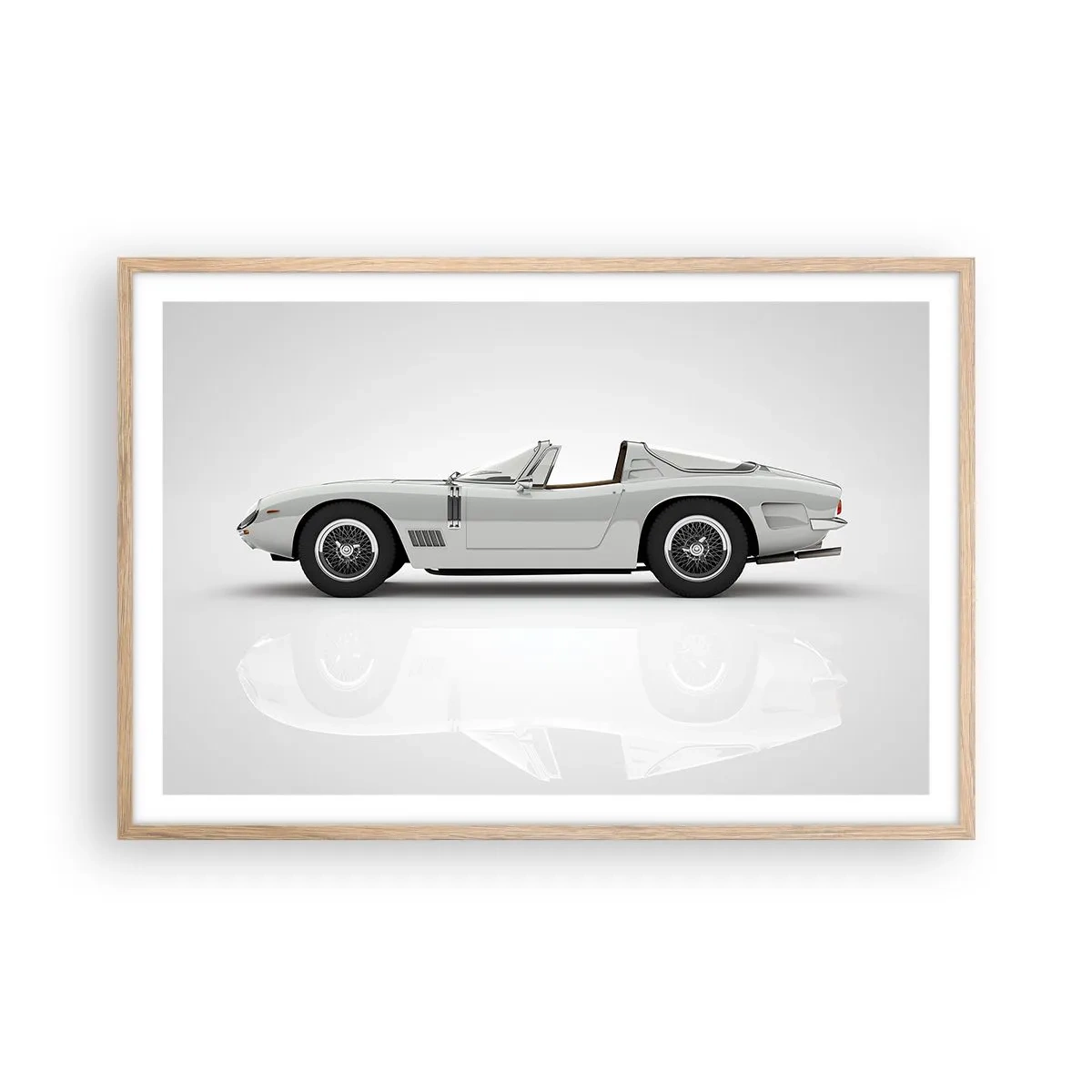 Affisch i ram av ljusek - Ett löfte om lek - 91x61 cm