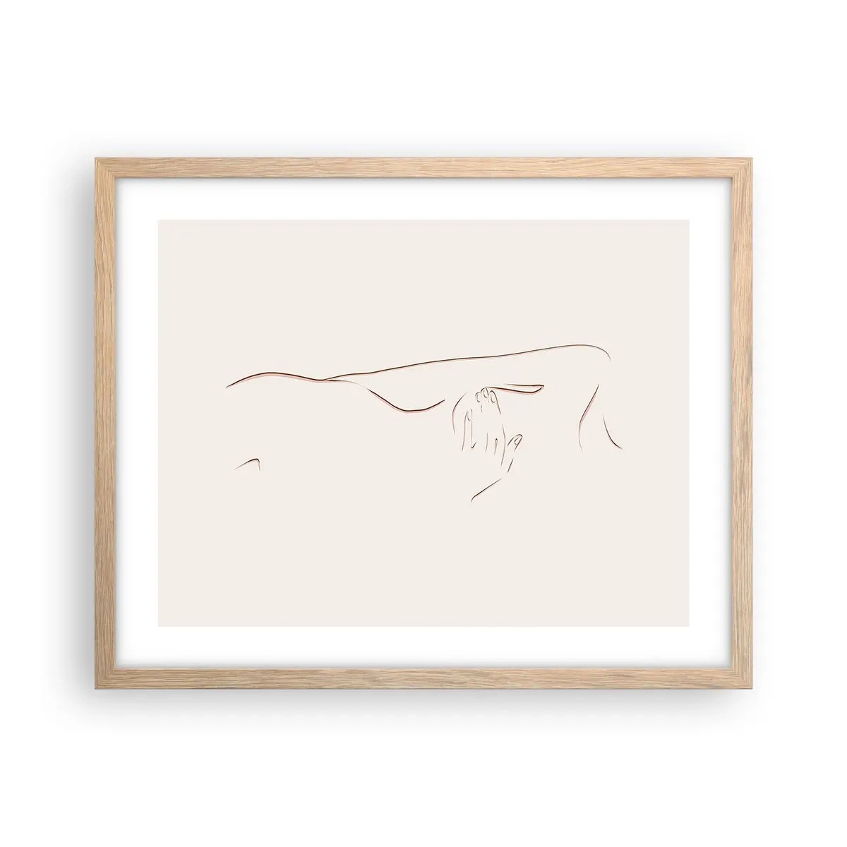 Affisch i ram av ljusek - Begärans form - 50x40 cm