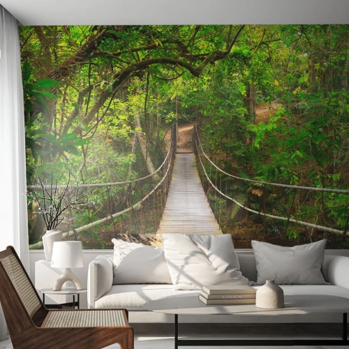 Fototapet Premium Sand - Ty trädgården är full av klätterväxter - Landskap, Skog, Natur - 100x70 cm