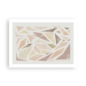 Affisch - Komposition av färgat glas - 70x50 cm