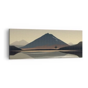 Canvastavla - Bild på duk - Spegelbild - 140x50 cm