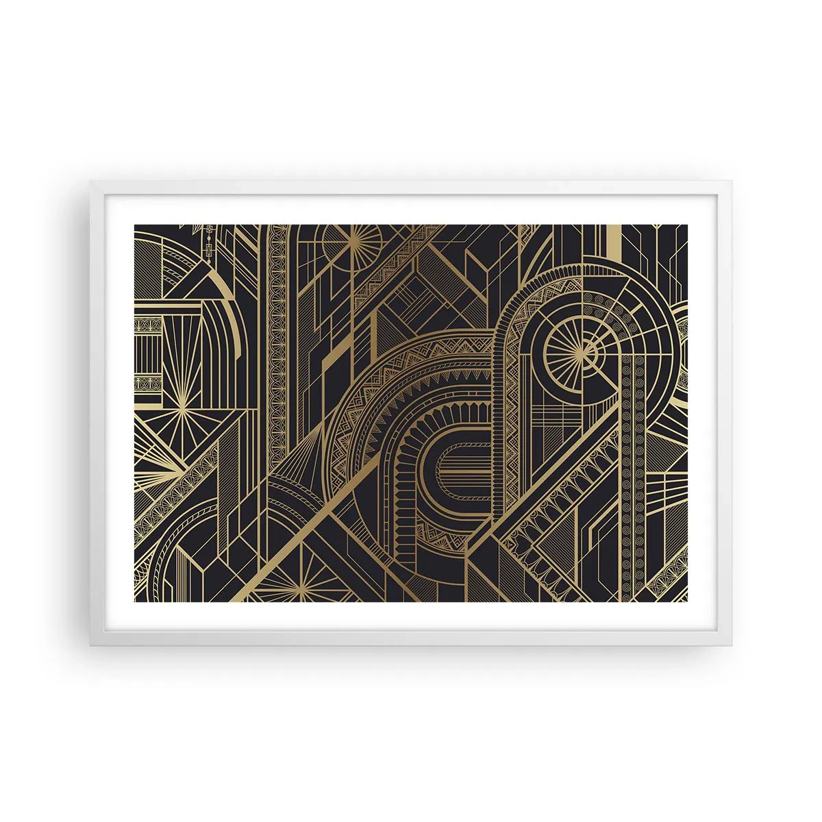 Affisch i vit ram - Koncept, idéer, planer - 70x50 cm