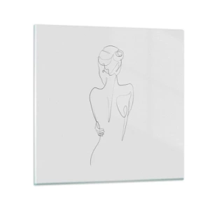 Glastavla - Bild på glas - Kroppens musik - 70x70 cm