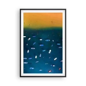 Affisch i svart ram - Ett semesterspel - 61x91 cm