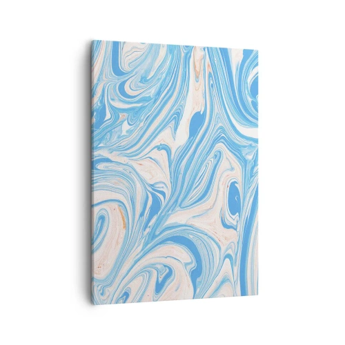 Canvastavla - Bild på duk - Utspilld turkos - 50x70 cm
