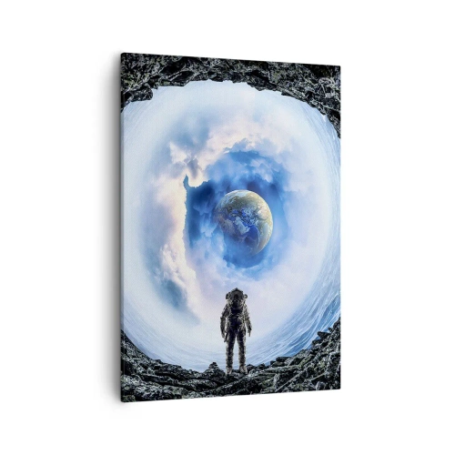 Canvastavla - Bild på duk - Det är inte långt kvar hem - 50x70 cm