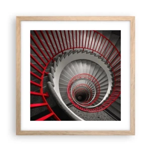 Affisch i ram av ljusek - Arkitektoniska spel - 40x40 cm