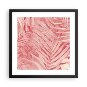 Affisch i svart ram - Rosa koncept - 40x40 cm