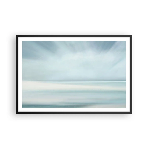 Affisch i svart ram - Fred hela vägen till horisonten - 91x61 cm