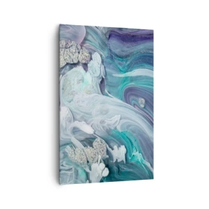 Canvastavla - Bild på duk - Blåhetens strömmar - 80x120 cm