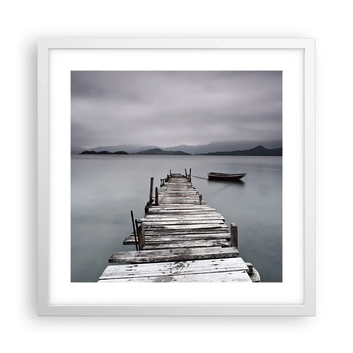 Affisch i vit ram - Imorgon kan du ge dig iväg - 40x40 cm