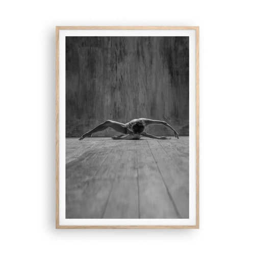 Affisch i ram av ljusek - Upphittad symmetri - 70x100 cm