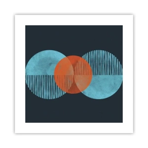Affisch - Symmetrisk komposition - 40x40 cm