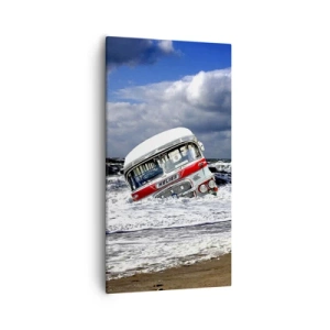 Canvastavla - Bild på duk - Förvånad? - 55x100 cm