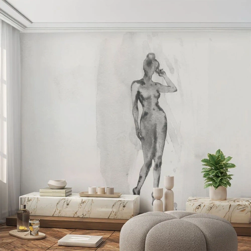 Fototapet på mått Premium Canvas - En studie om kvinnlighetens perfektion - Kvinna, Kvinnlig kropp, Grafik