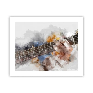 Affisch - Poesi mellan strängarna - 50x40 cm